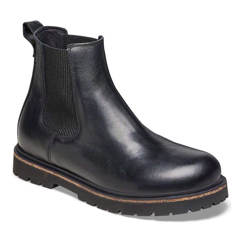 Highwood Slip On Men Leather Boot - Black Birkenstock