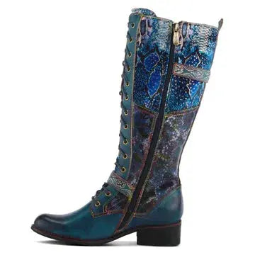 L'Artiste Vaneyck Tall Boots - Blue Multi Spring Step