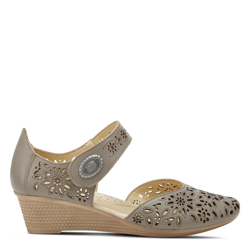 SPRING STEP Nougat Mary Jane ShoeS- Grey Spring Step
