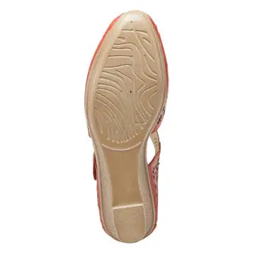 Spring Step Nougat Mary Jane ShoeS - Red Spring Step