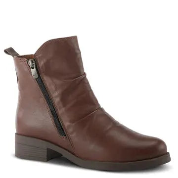 SPRING STEP ZIPSTERING BOOTS - BROWN LEATHER Spring Step