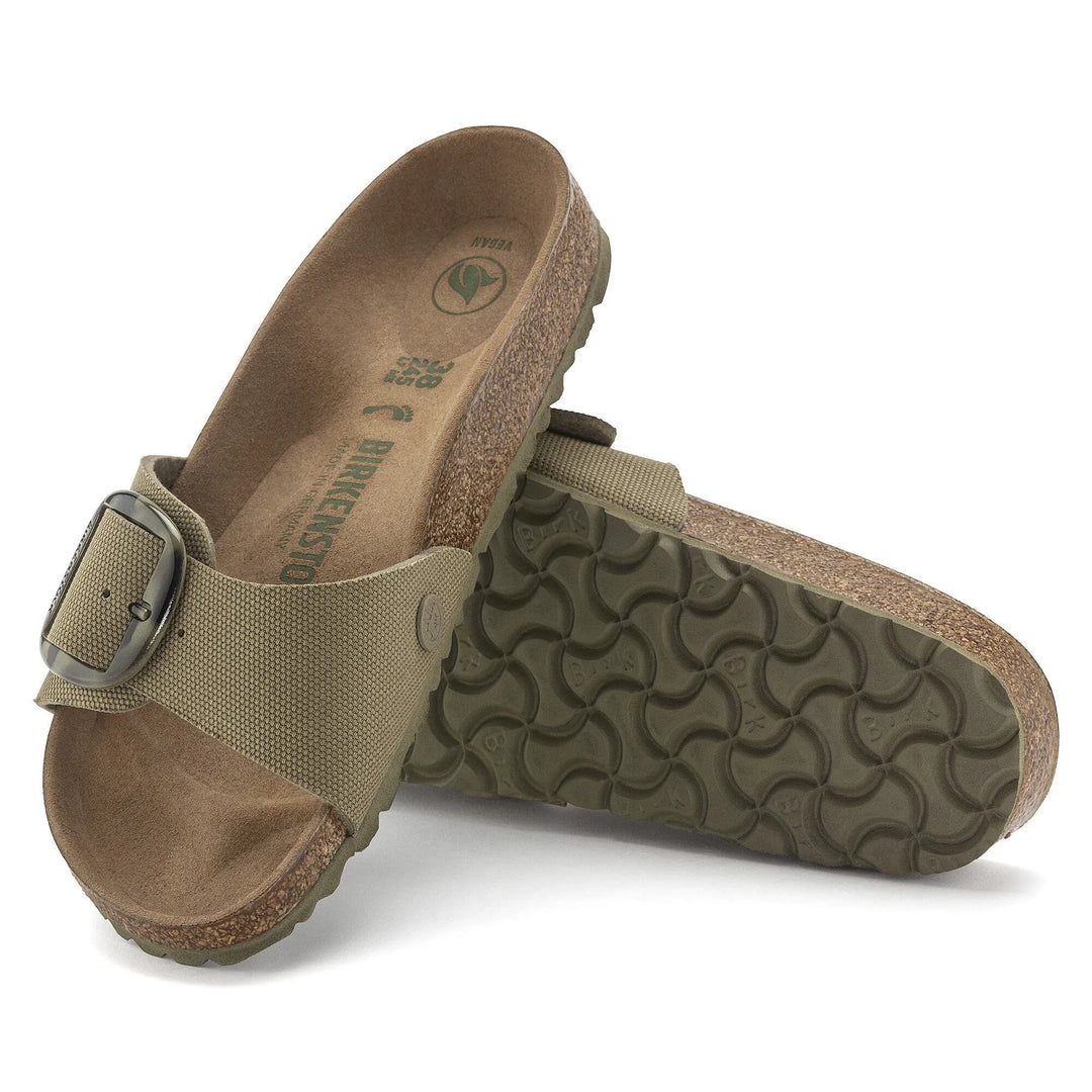 Madrid Vegan Big Buckle - Faded Khaki - Becker's Best Shoes