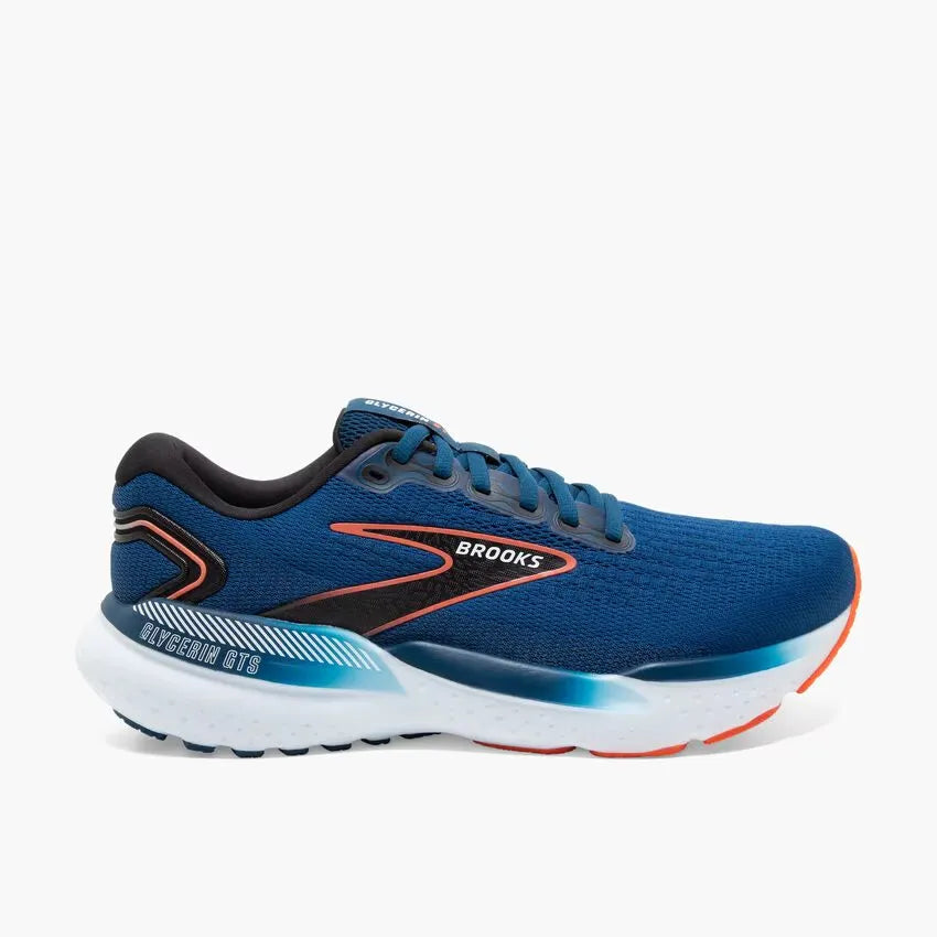 Glycerin GTS 21 Men - BlueOpal/Blk/Nastur - Becker's Best Shoes- BROOKS SPORTS, INC