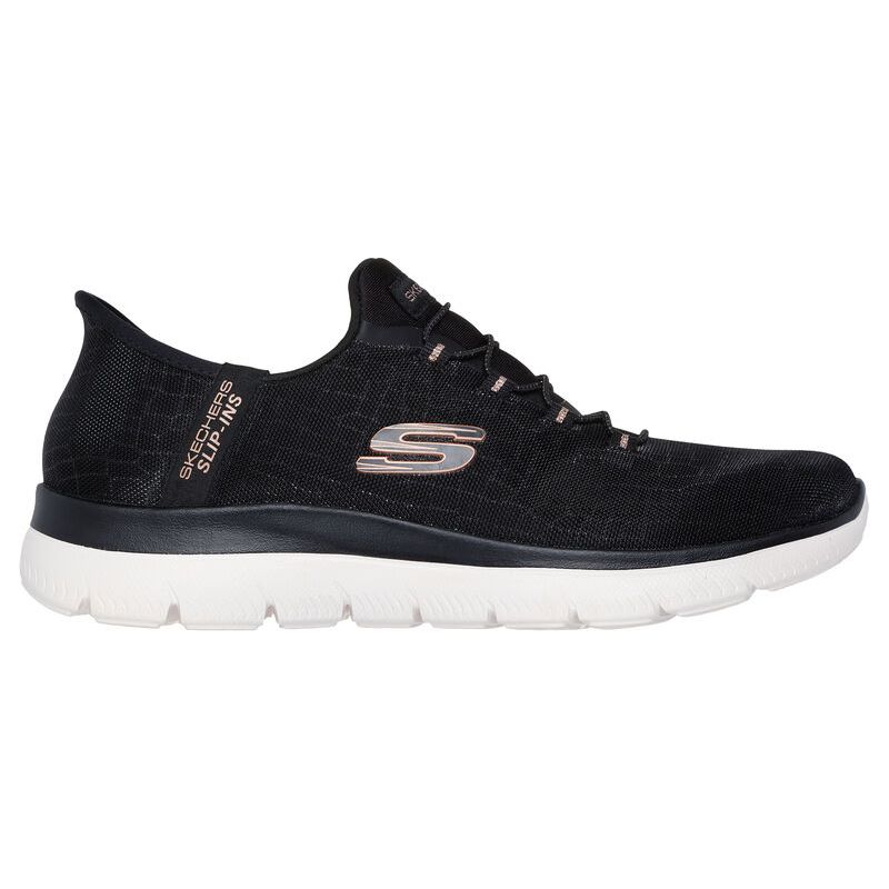 Summits Classy Night - Black/Rosegold - Becker's Best Shoes- Skechers