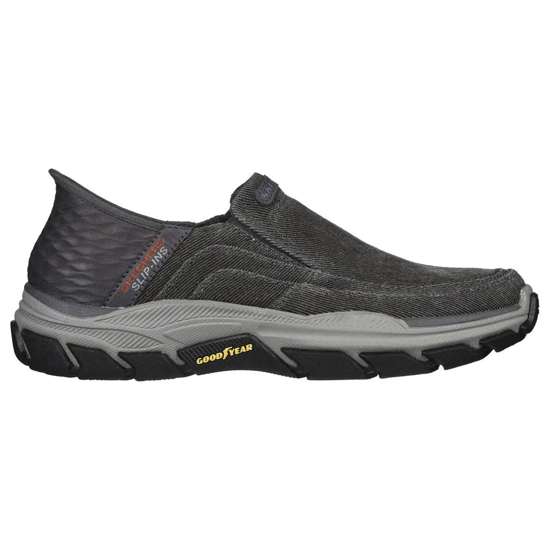 Respected-Holmgren - Charcoal - Becker's Best Shoes- Skechers