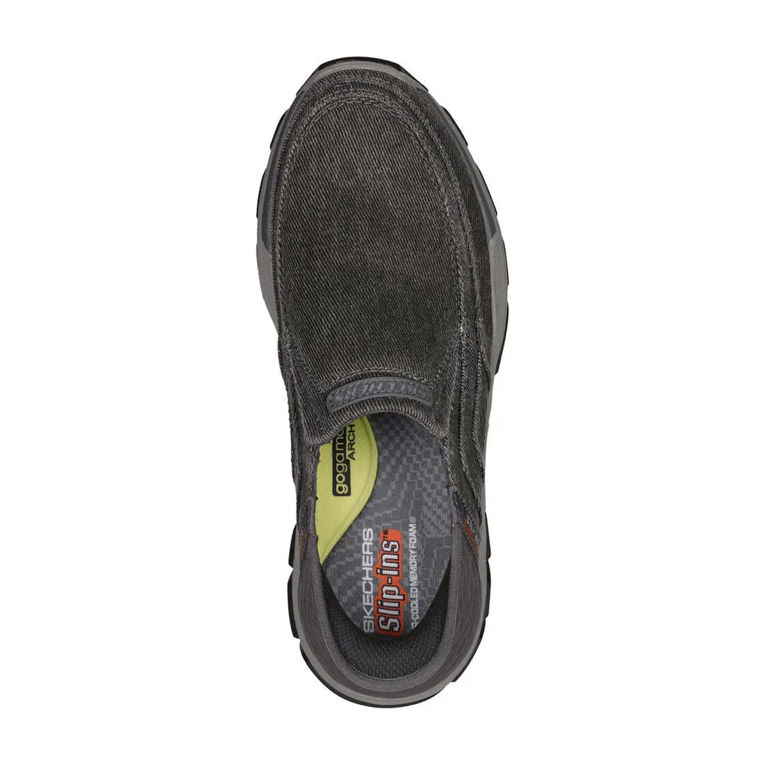 Respected-Holmgren - Charcoal - Becker's Best Shoes- Skechers