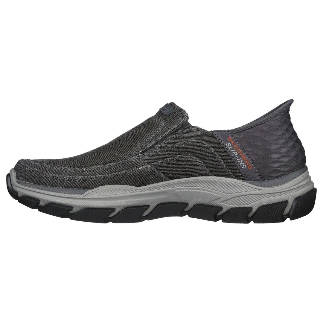 Respected-Holmgren - Charcoal - Becker's Best Shoes- Skechers