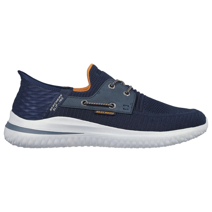 Delson - Navy - Becker's Best Shoes- Skechers