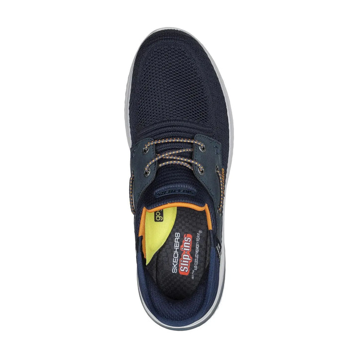 Delson - Navy - Becker's Best Shoes- Skechers