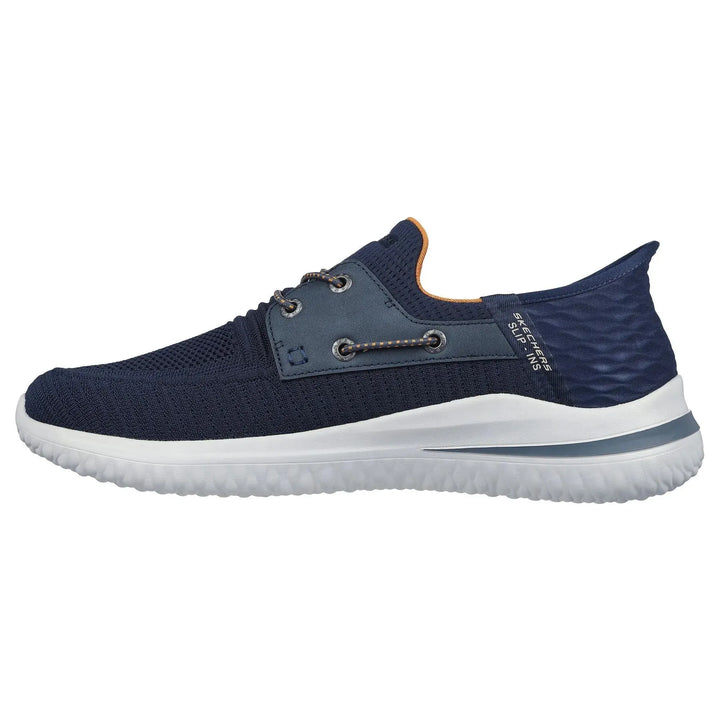 Delson - Navy - Becker's Best Shoes- Skechers