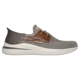 Delson - Taupe Brown - Becker's Best Shoes- Skechers