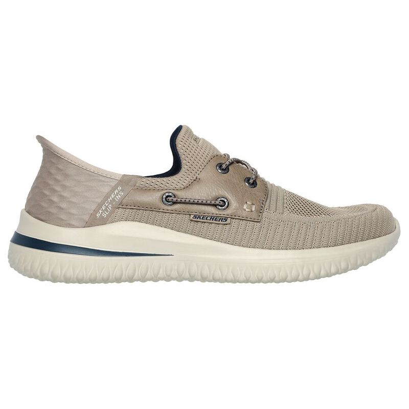 Delson - Taupe - Becker's Best Shoes- Skechers