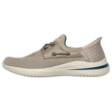 Delson - Taupe - Becker's Best Shoes- Skechers