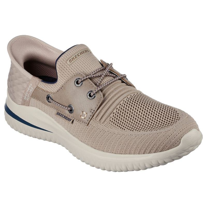 Delson - Taupe - Becker's Best Shoes- Skechers