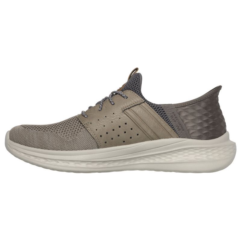 Slade Men's - Taupe - Becker's Best Shoes- Skechers