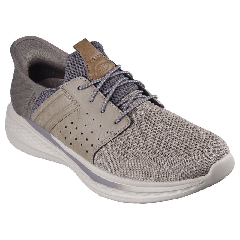 Slade Men's - Taupe - Becker's Best Shoes- Skechers