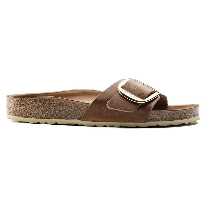 Madrid Big Buckle - Oiled Leather Cognac