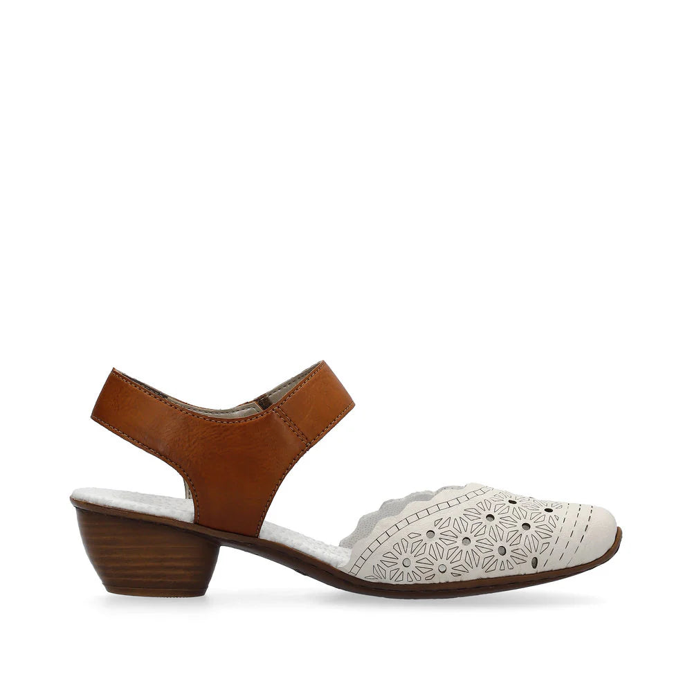 Mirjam 03 - White/Orange - Becker's Best Shoes