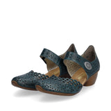 43753-13 Mirjam - Teal - Becker's Best Shoes- Rieker