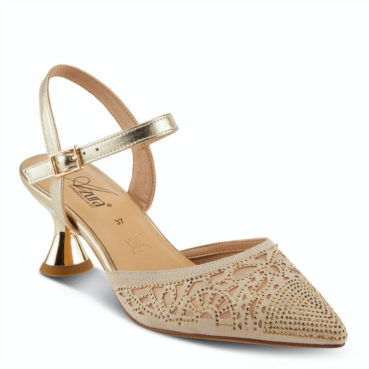 Delicate Azura - Soft Gold - Becker's Best Shoes- Spring Step