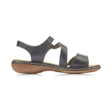 659C7 Regina Sandal - Black Rieker