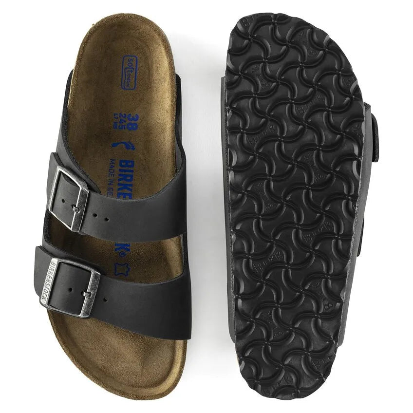 Arizona Regular - Black Oiled Leather - Becker's Best Shoes- Birkenstock