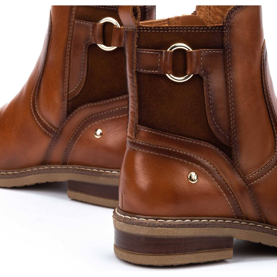 Aldaya Leather High Ankle Boots - Brandy PIKOLINOS