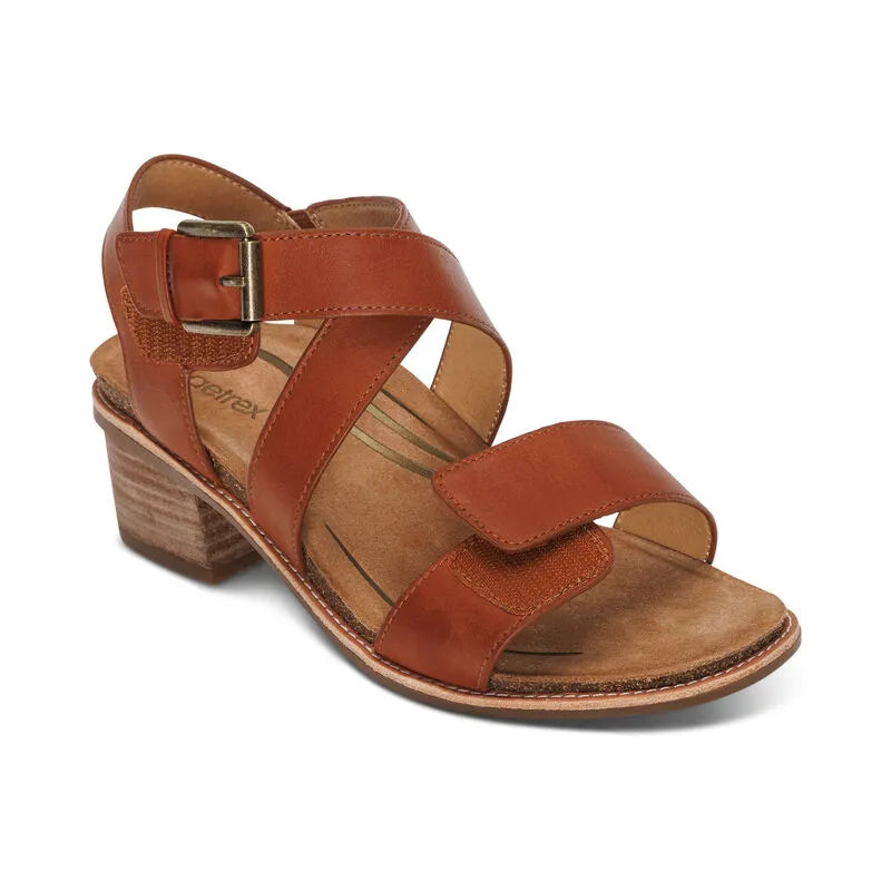 Kristin Arch Support Heel - cognac - Becker's Best Shoes