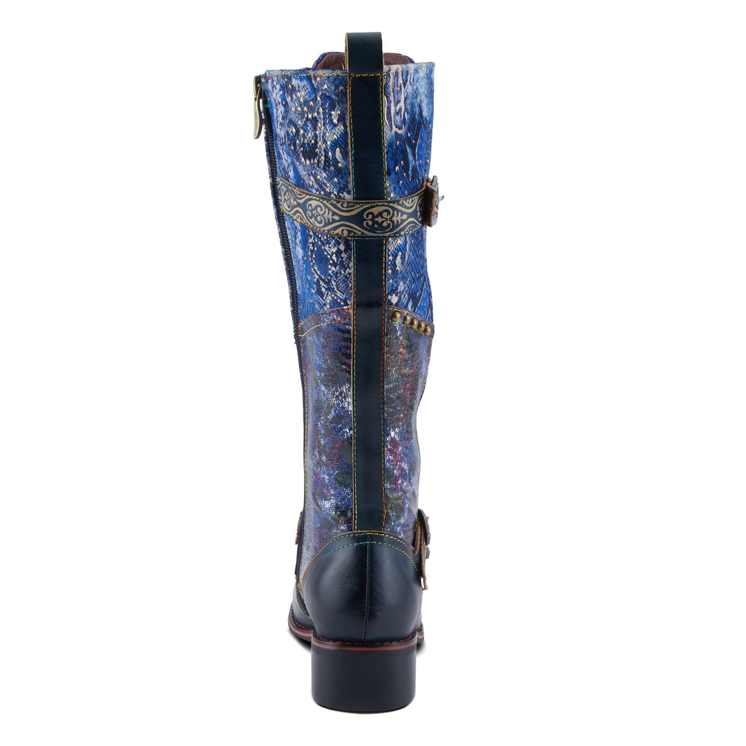 Vaneyck Tall Boots L'Artiste - Blue Multi - Becker's Best Shoes- Spring Step