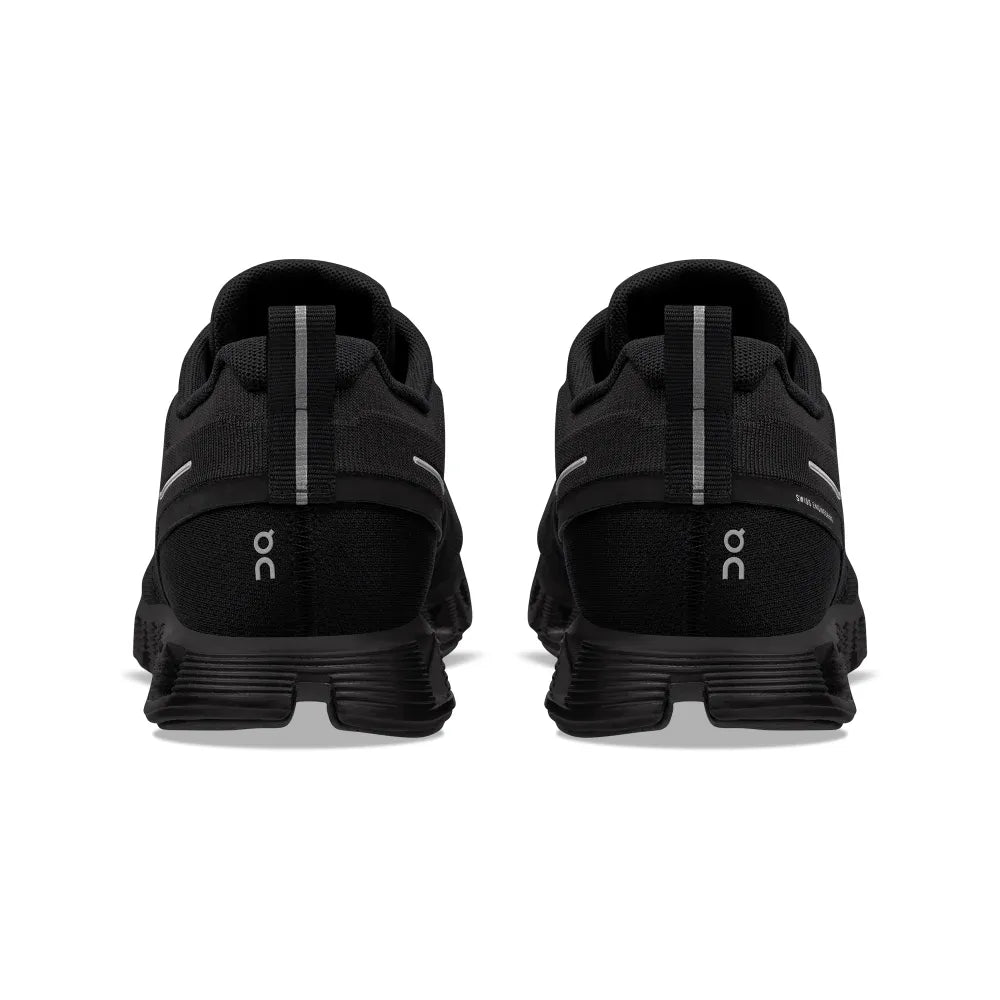 Cloud 5 WATERPROOF WOMENS - BLACK On Running