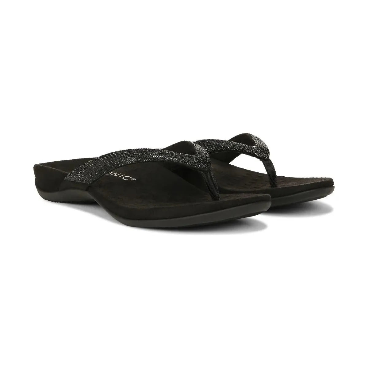 Dillon Shine SANDALS - BLACK Vionic