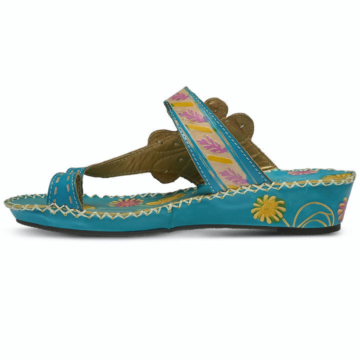 Santorini L'Artiste - Turquoise - Becker's Best Shoes- Spring Step