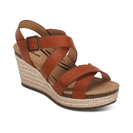 Anna Arch Support sandal - cognac - Becker's Best Shoes