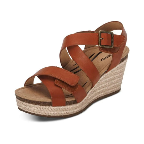 Anna Arch Support sandal - cognac - Becker's Best Shoes