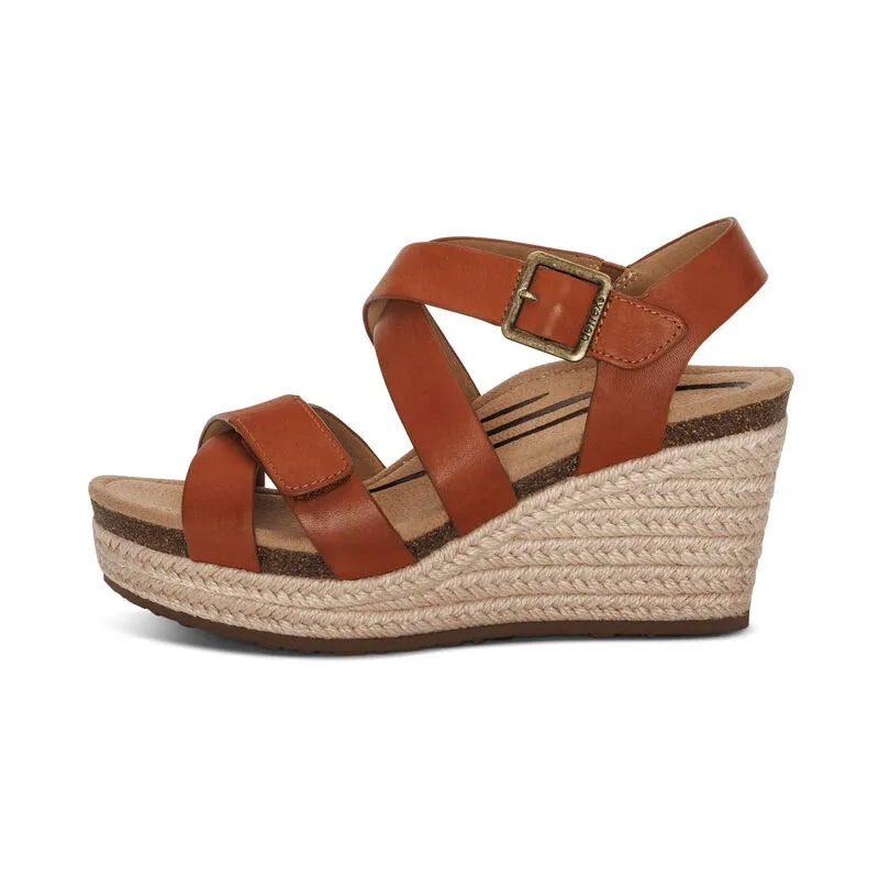 Anna Arch Support sandal - cognac - Becker's Best Shoes