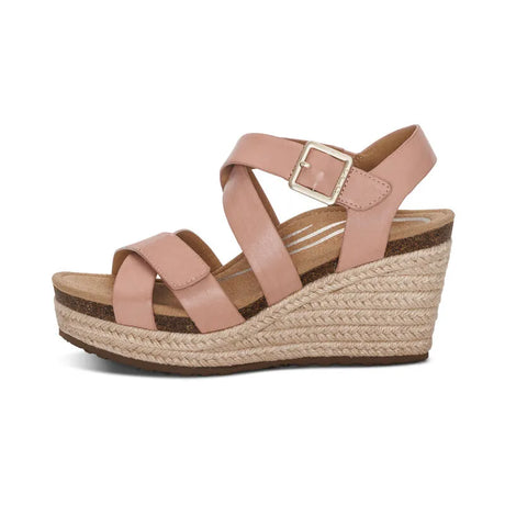 Anna Arch Support Wedge - Rose - Becker's Best Shoes