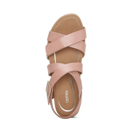 Anna Arch Support Wedge - Rose - Becker's Best Shoes