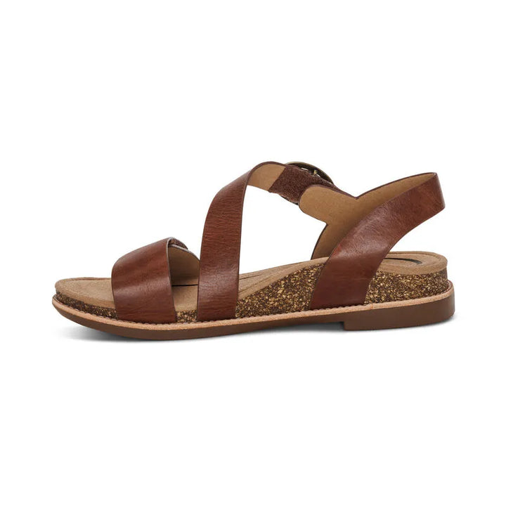 Tamara Quarter Strap Sandal - Walnut - Becker's Best Shoes