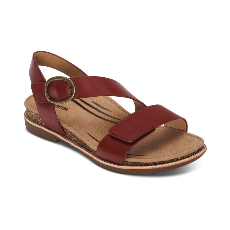 Tamara Quarter Strap Sandal - Red - Becker's Best Shoes