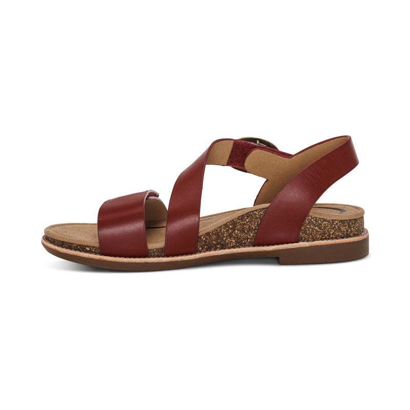 Tamara Quarter Strap Sandal - Red - Becker's Best Shoes