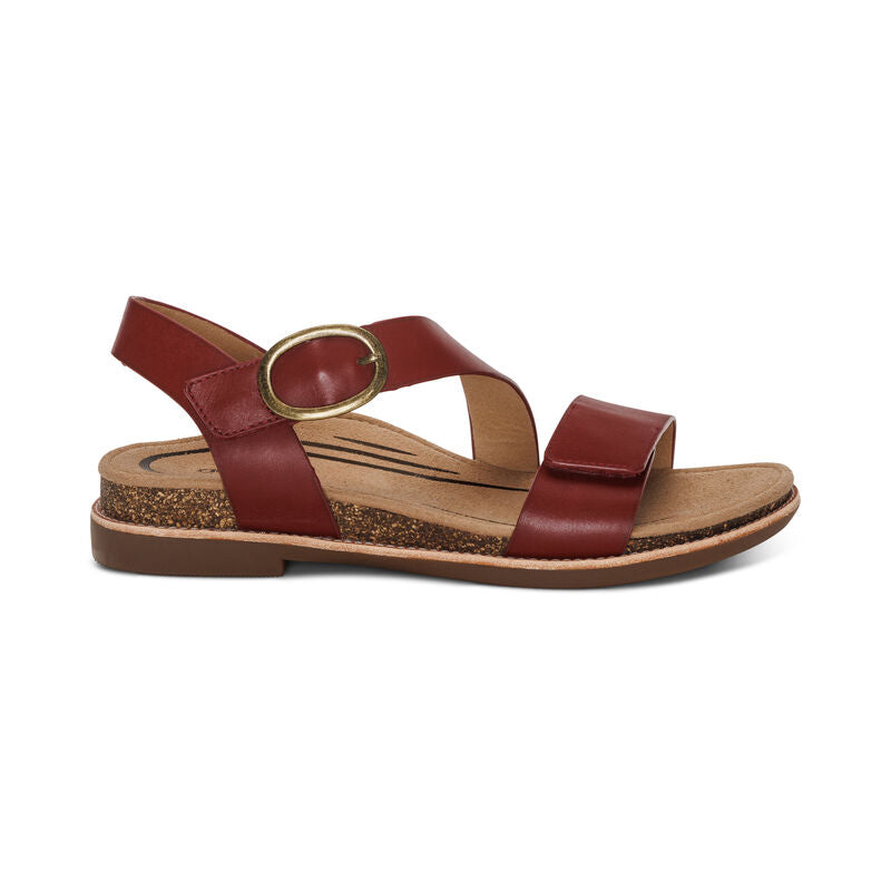 Tamara Quarter Strap Sandal - Red - Becker's Best Shoes