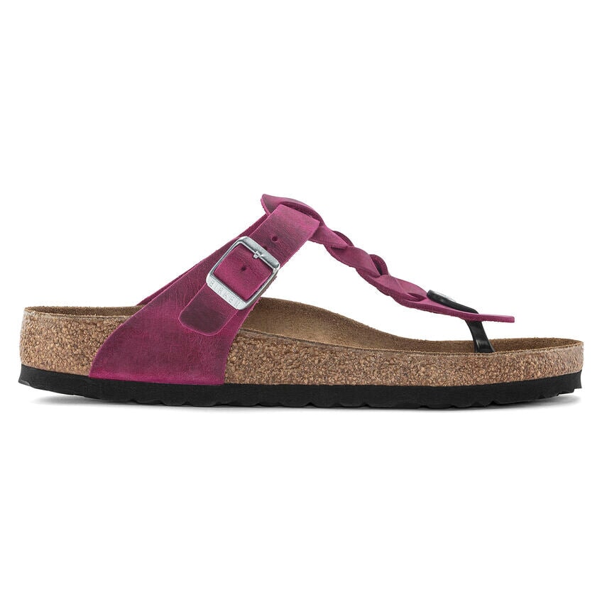 Gizeh Braided Oiled Leather - Festival Fuchsia Birkenstock