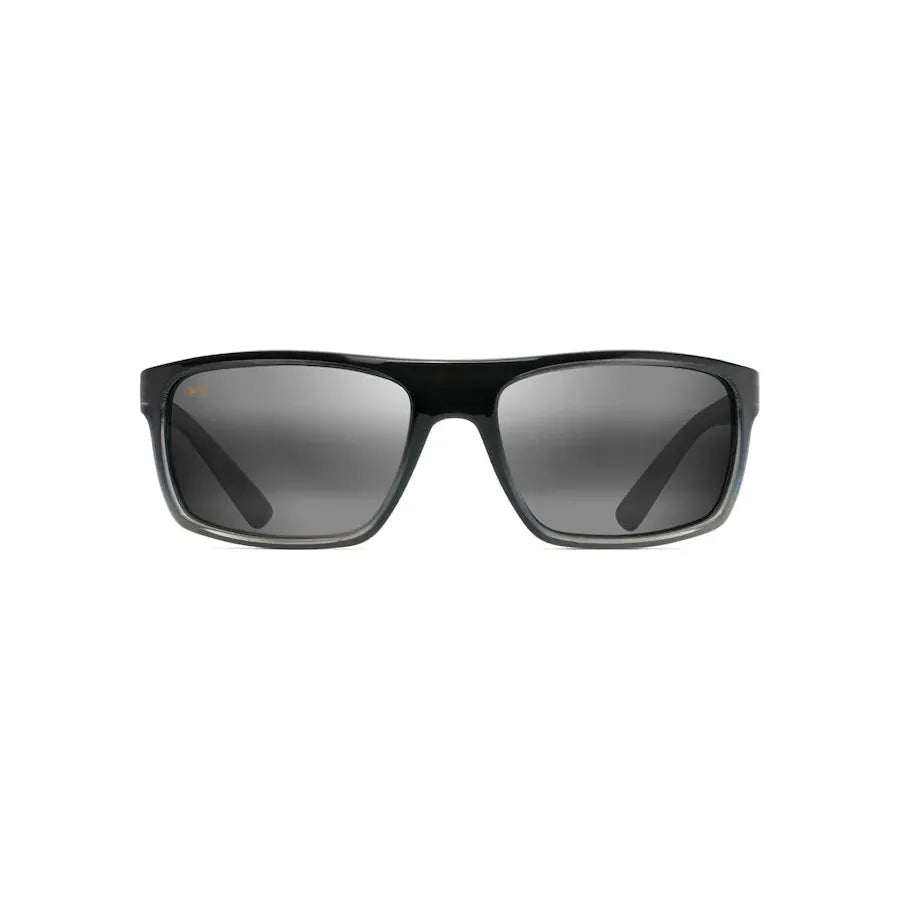 Grey Byron Bay Polarized Wrap Sunglasses - Marlin Lenses Maui Jim