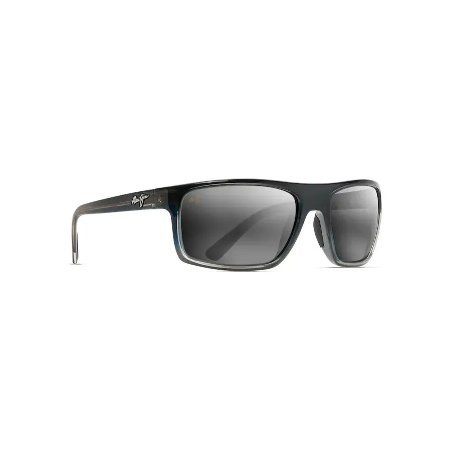 Grey Byron Bay Polarized Wrap Sunglasses - Marlin Lenses Maui Jim