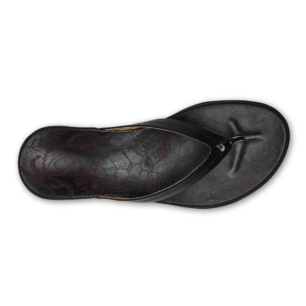 Honu Women's Sandals - Black|Black OluKai