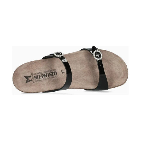 Idelya Sandals - Black Patent Mephisto