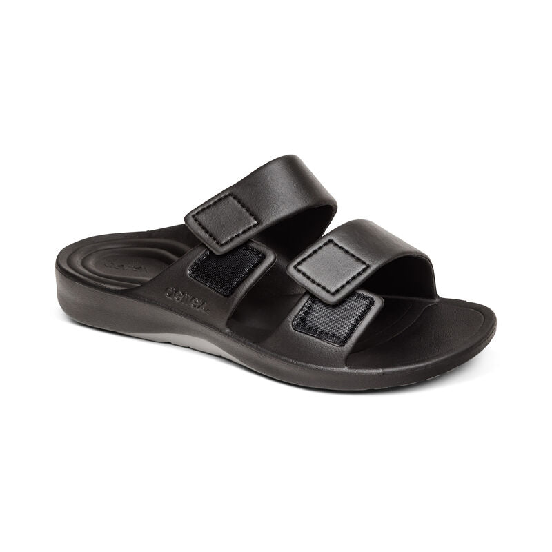 Milo Orthotic Slides - Mens -Black - Becker's Best Shoes