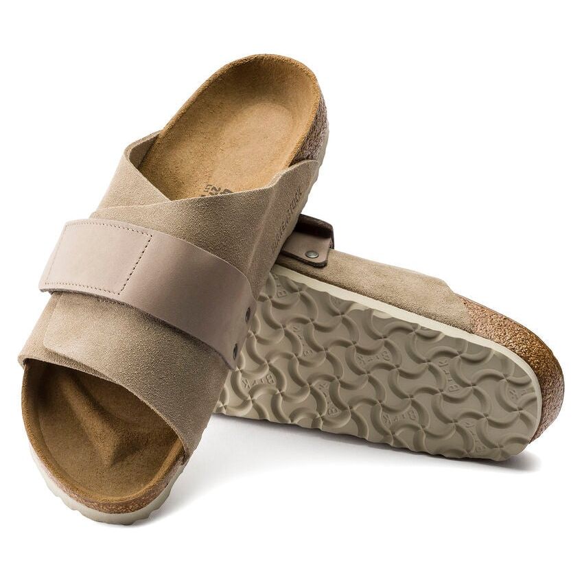 Regular Kyoto Nubuck Suede/Leather - Taupe Birkenstock