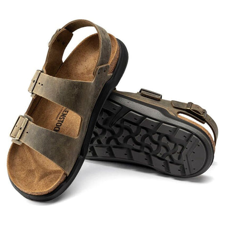 Milano Rugged Men Oiled Leather - Faded Khaki Birkenstock