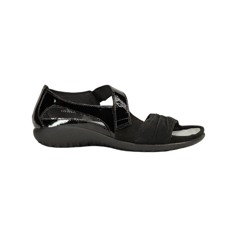 Papaki - Black Patent/Black Velvet - Becker's Best Shoes- Naot